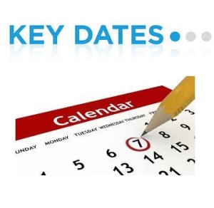 Key dates August 2016